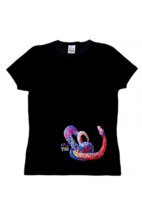 T-shirt "Snake" in 100% cotone, made in Italy