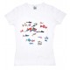 T-shirt "Different fishes" in 100% cotone, made in Italy