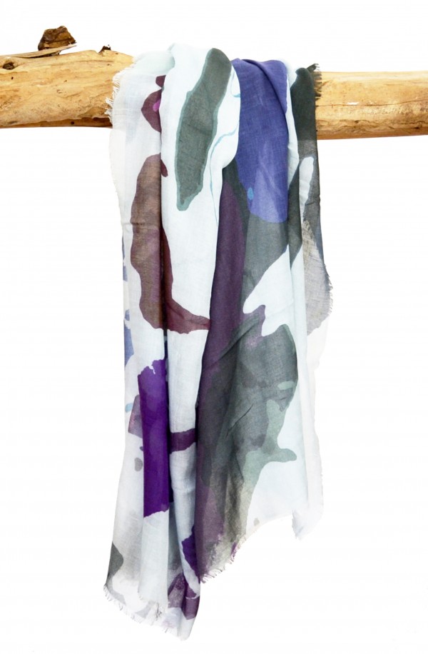 Scarf "Reykjavic" in modal and cashmere, made in Italy
